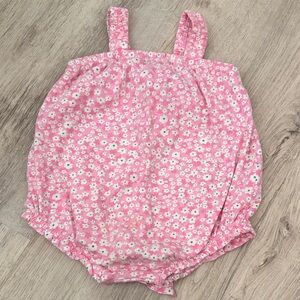 Old Navy Pink Floral Kids Bodysuit